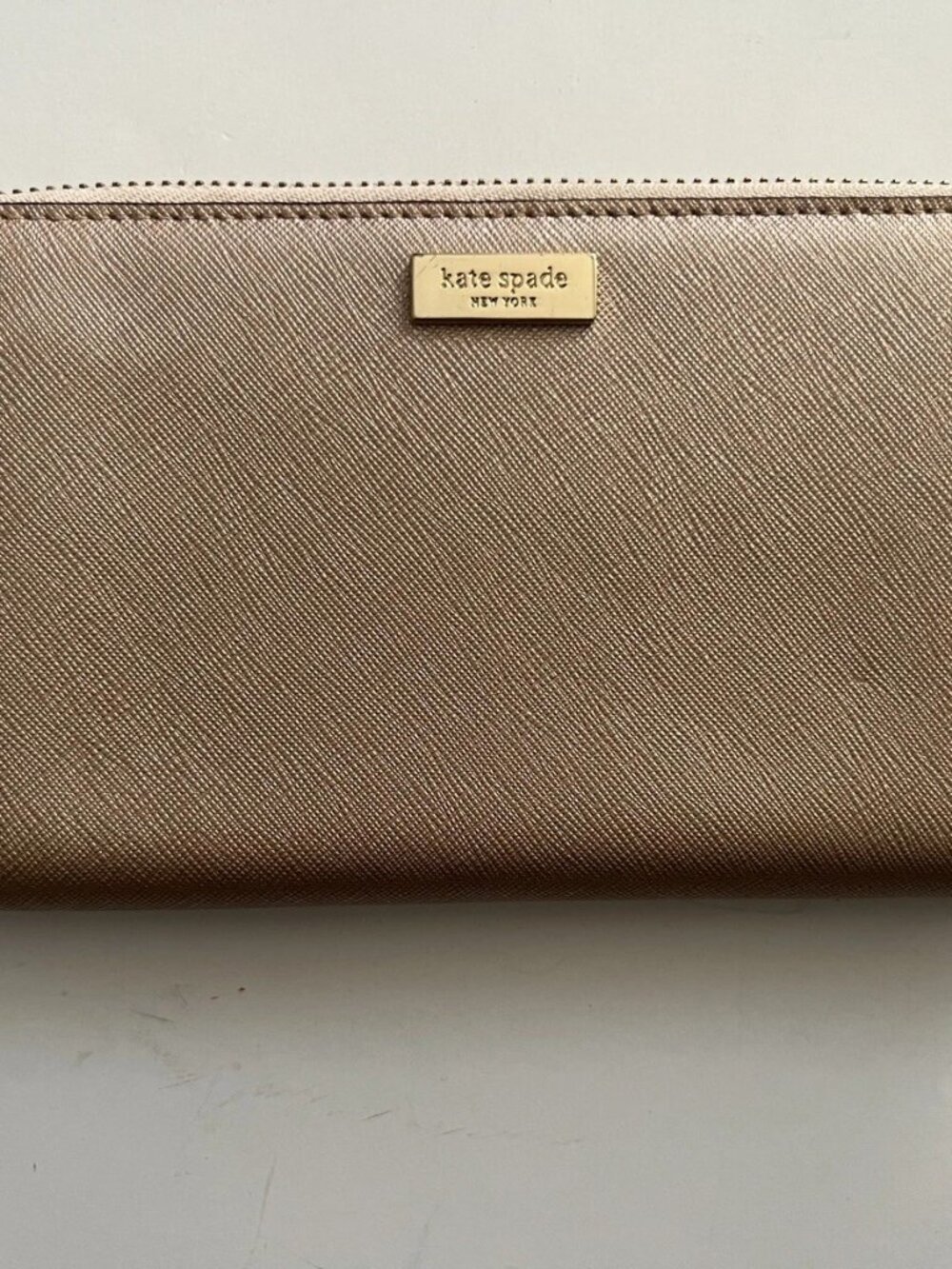 Kate Spade Laurel Way Neda Wallet Gold Continental Zip